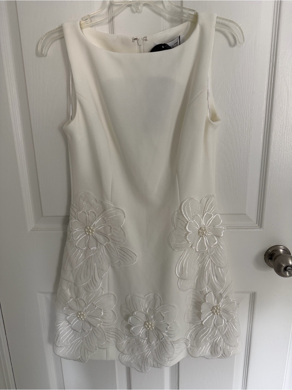 NWT Janelle Mini Dress In White - Picture 6 of 9